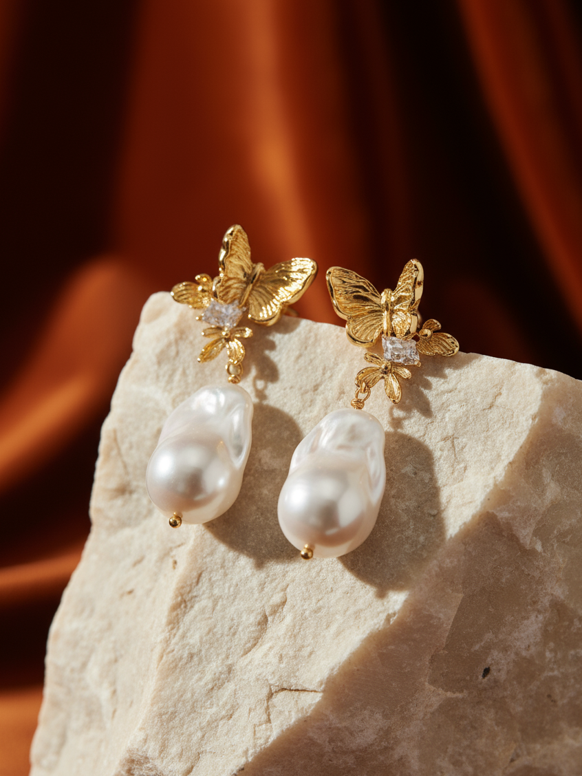 Butterfly Dusk Pearl Drops