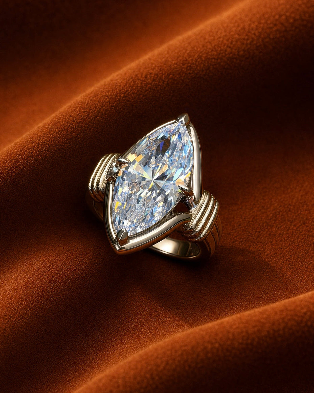 Marquise Trellis Cocktail Ring