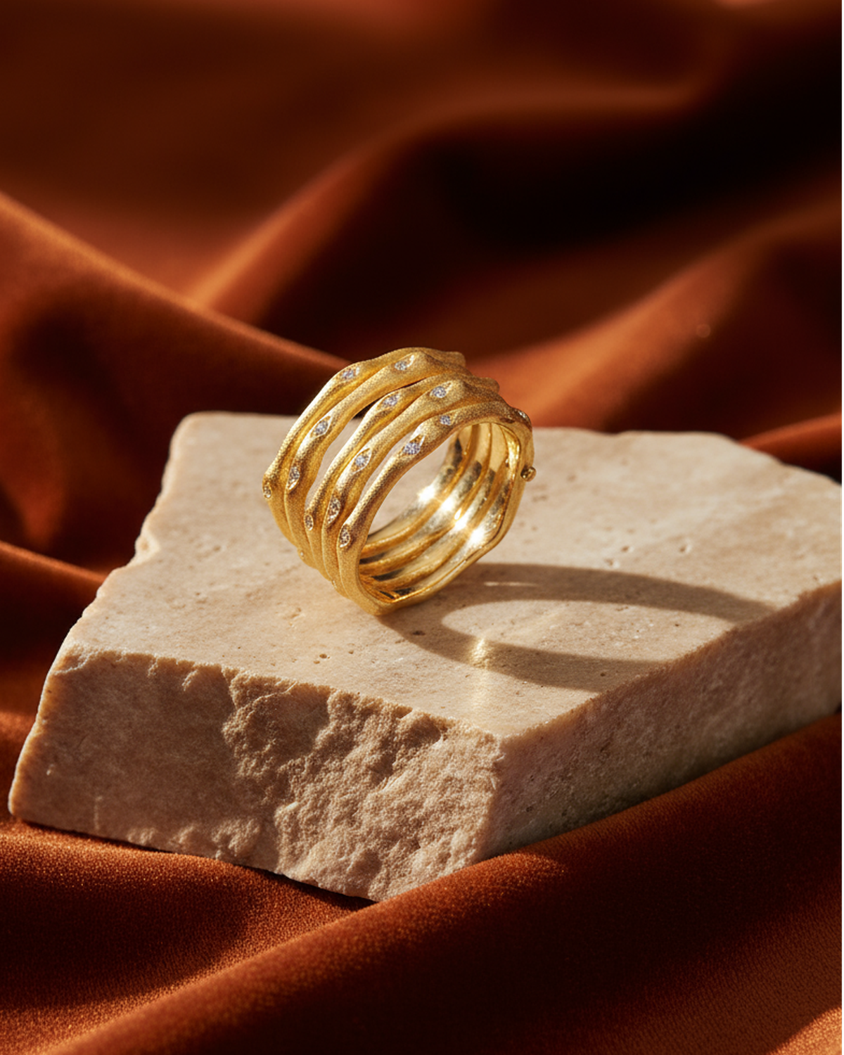 GOLDEN HOUR TIDE CREST RING