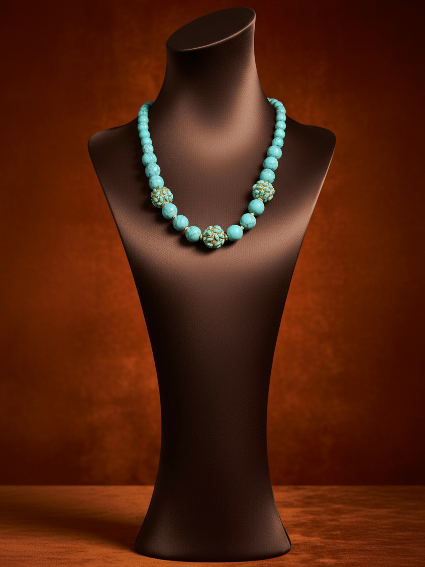 Turquoise Petal Crest