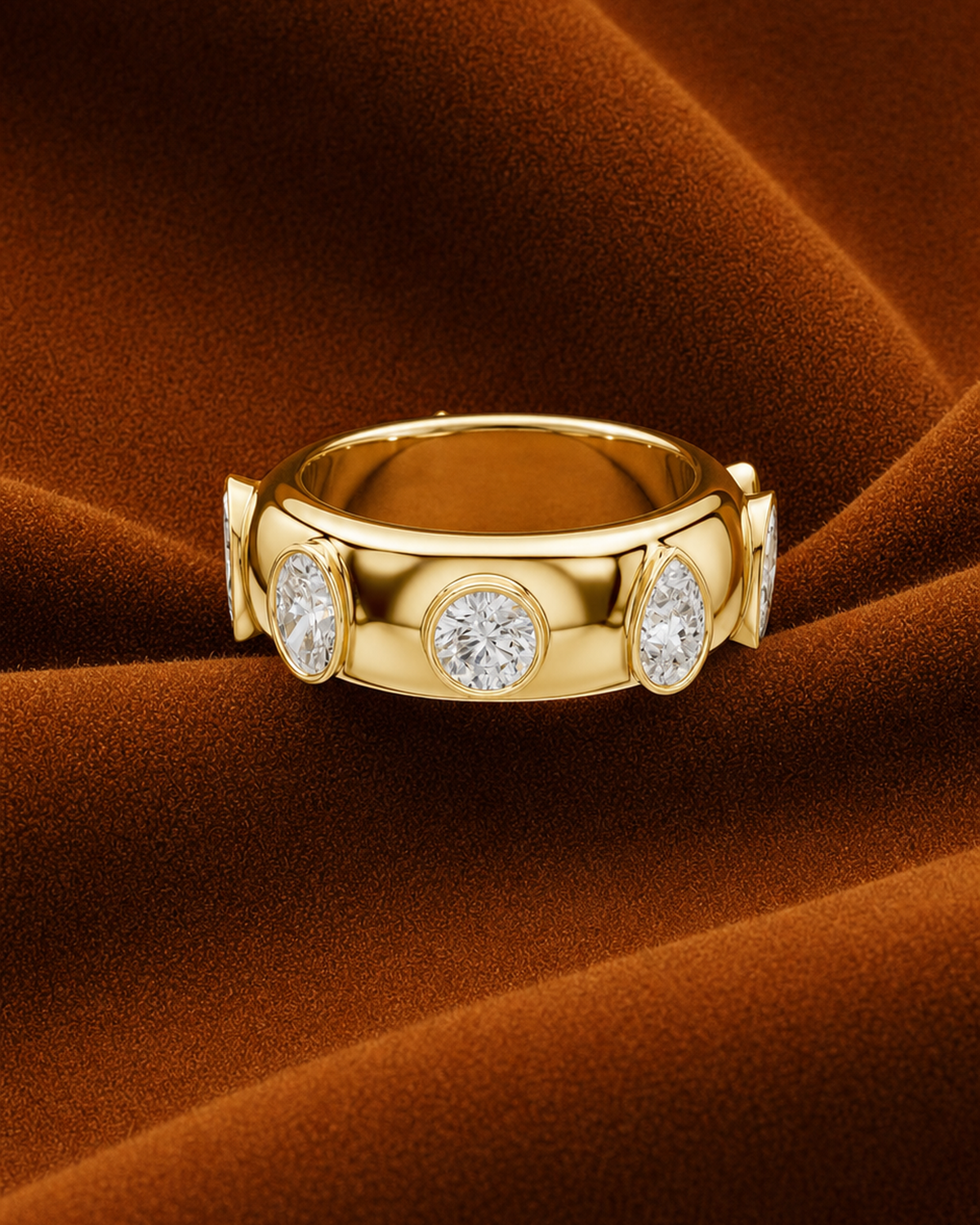 Mixed-Shape Bezel Band by MONICONIC