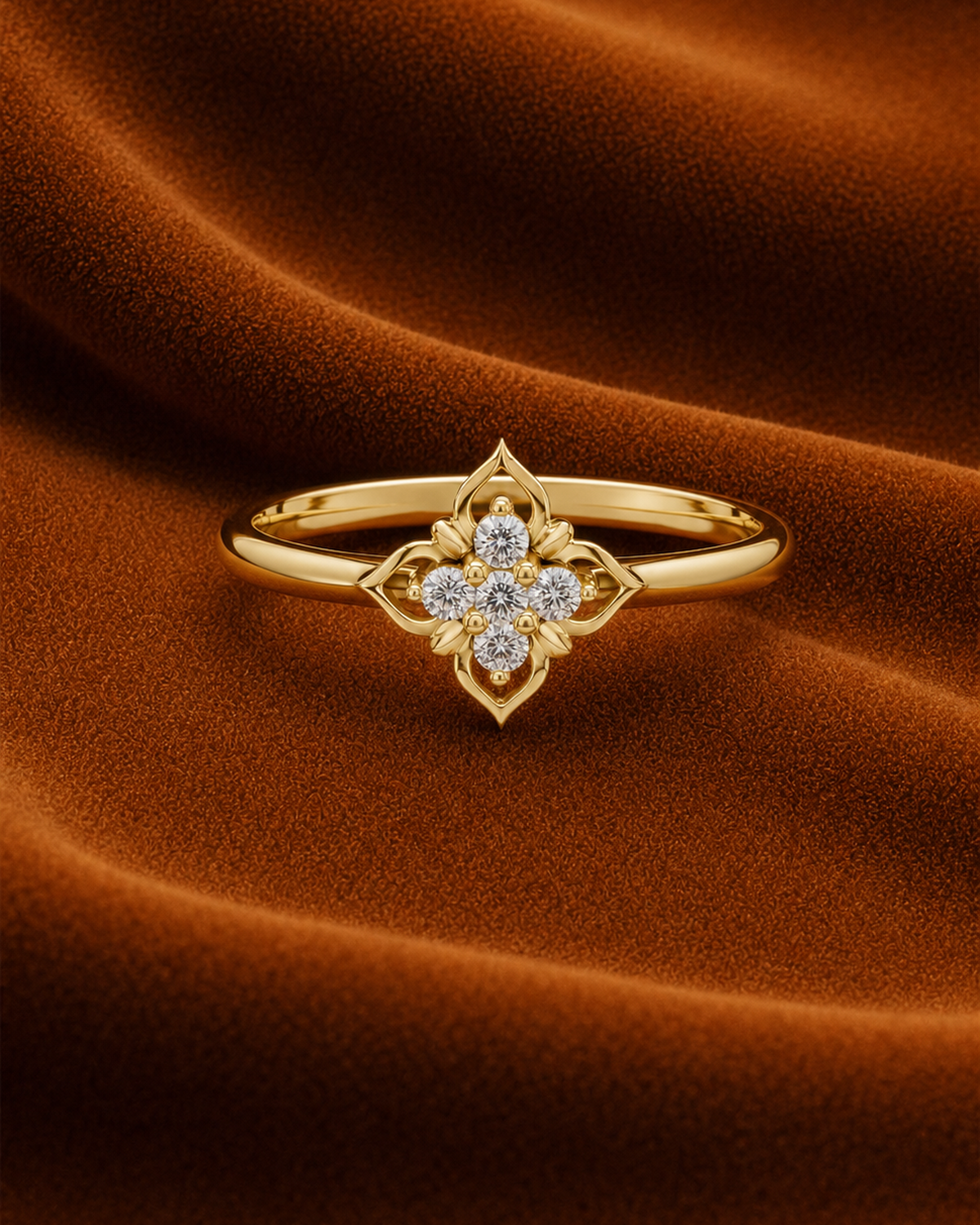 Quatrefoil Petal Ring by MONICONIC