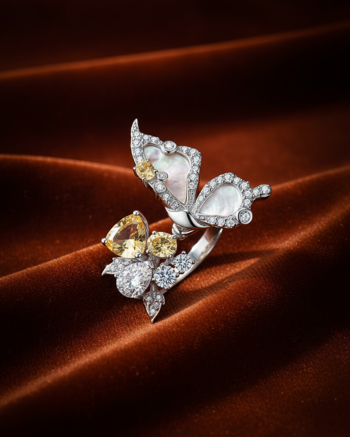 Butterfly Bloom Daisy Ring