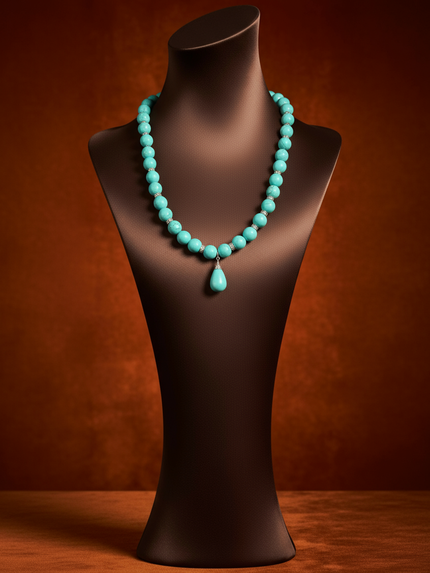 Turquoise Drop Necklace
