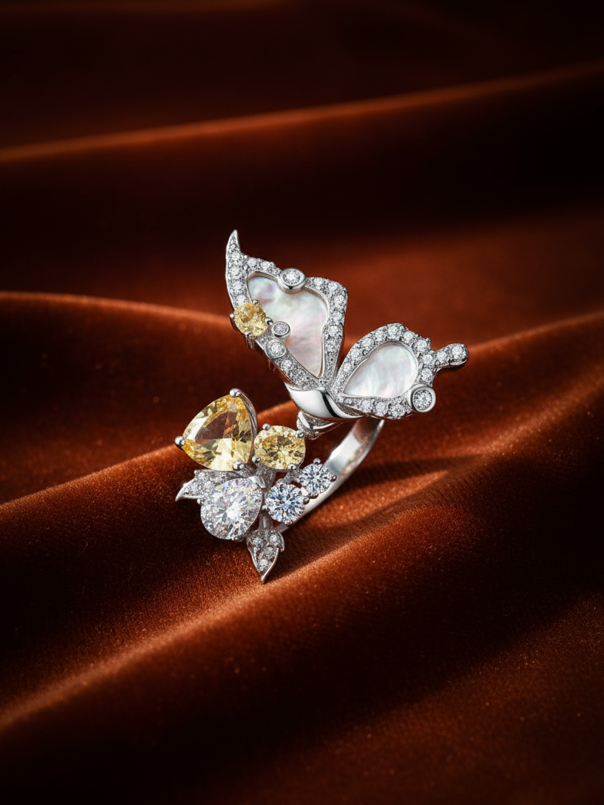 Butterfly Bloom Daisy Ring