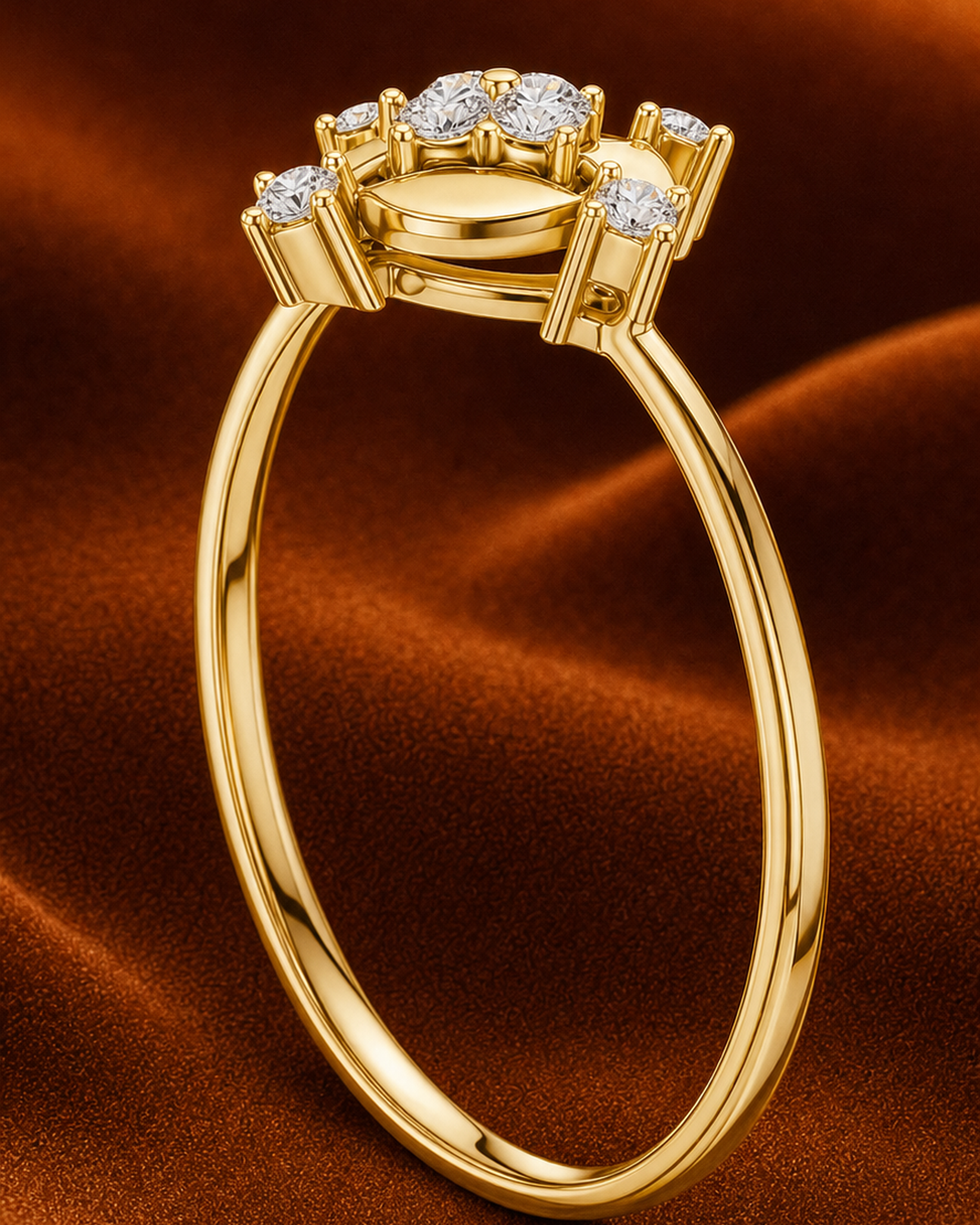 Quatrefoil Medallion Ring by MONICONIC