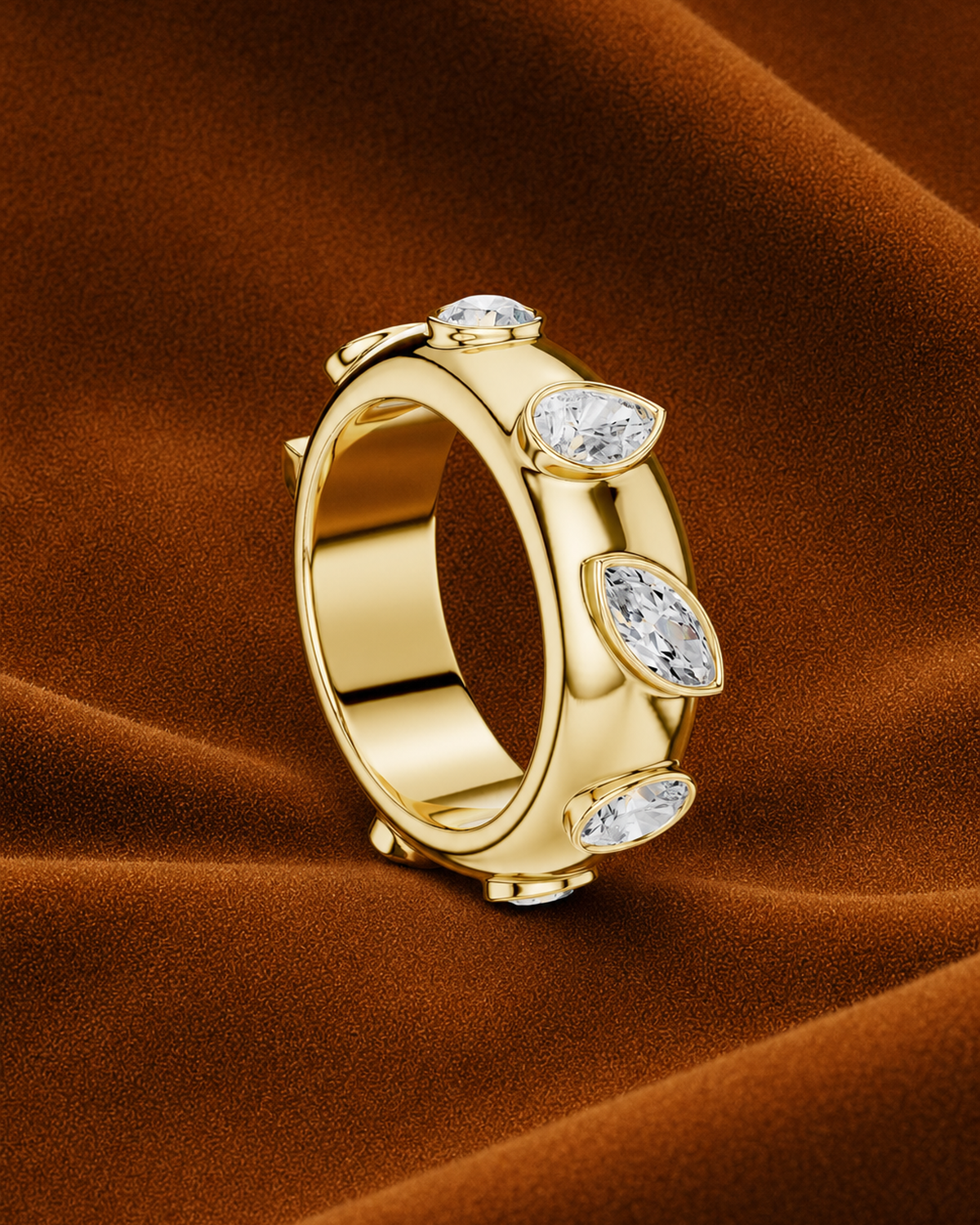 Mixed-Shape Bezel Band by MONICONIC