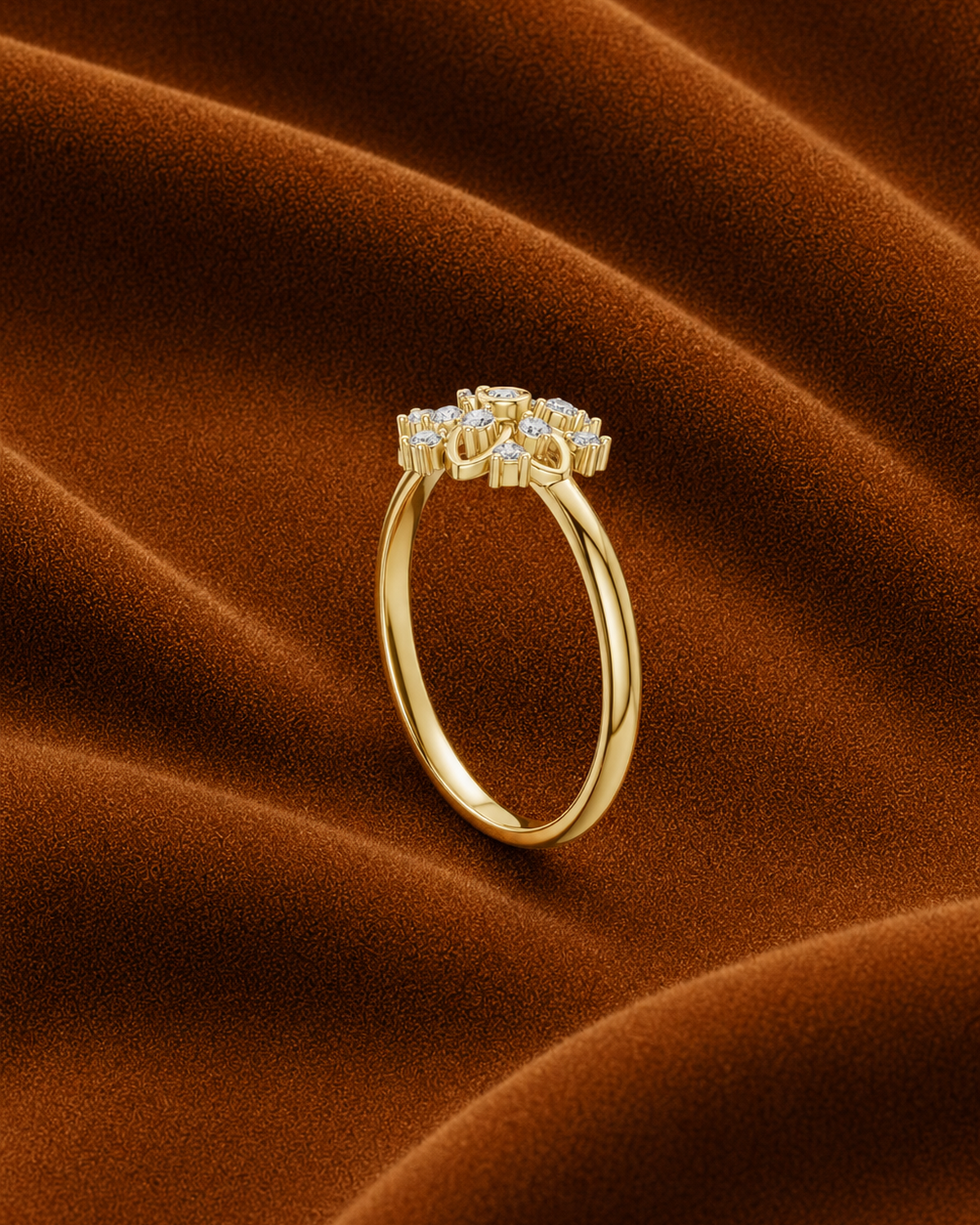 Petal Rosette Ring by MONICONIC