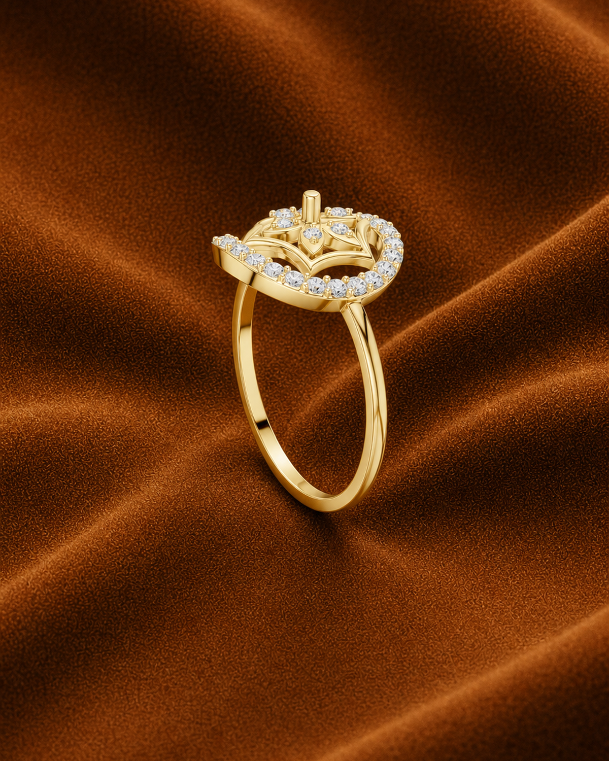 Floral Medallion Ring by MONICONIC