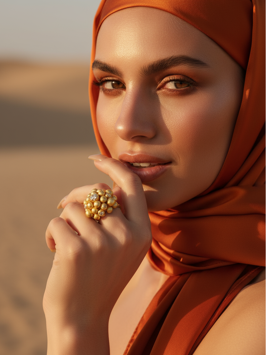 GOLDEN HOUR HALO DRIFT RING