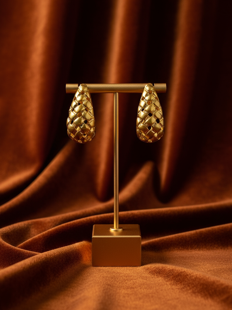 Gilded Weave Drops
