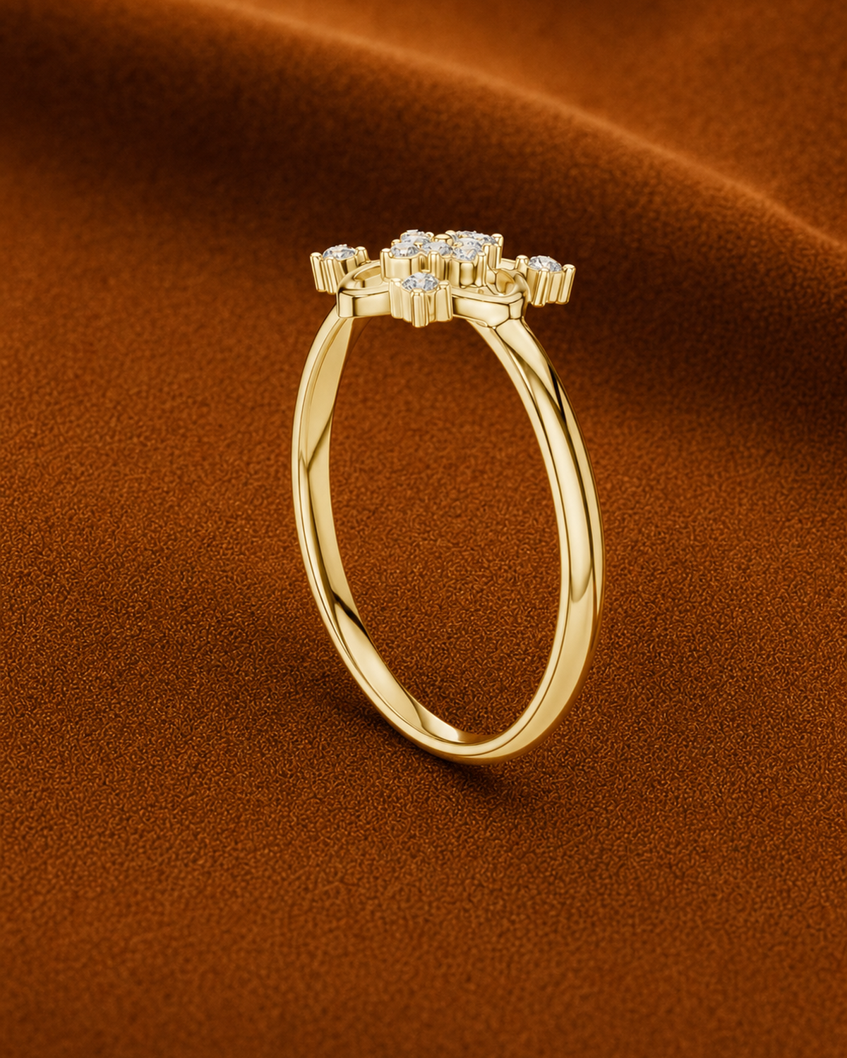 Openwork Quatrefoil Ring by MONICONIC