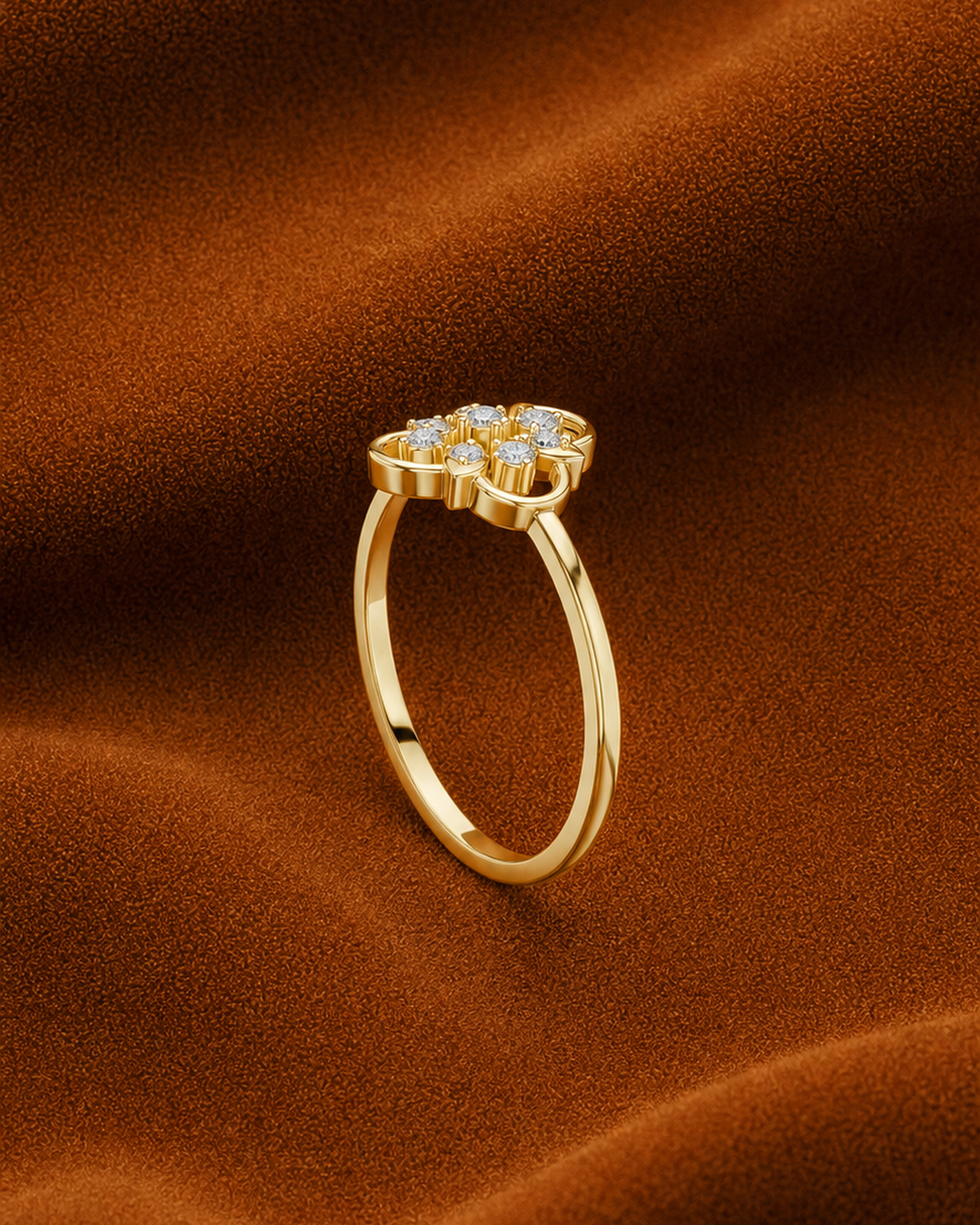 Quatrefoil Rosette Ring by MONICONIC