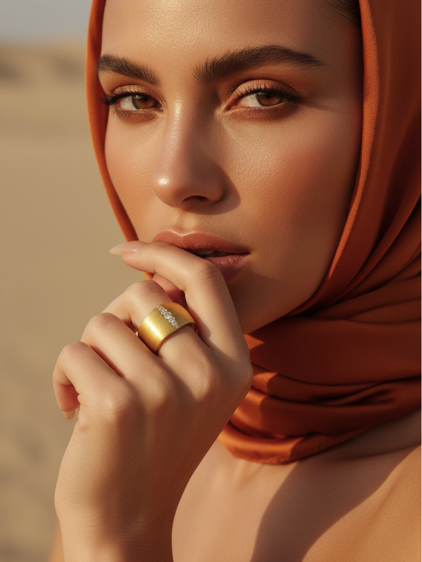 GOLDEN HOUR RAY RING