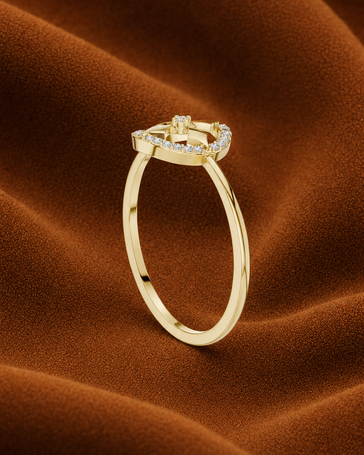 Quatrefoil Halo Ring by MONICONIC