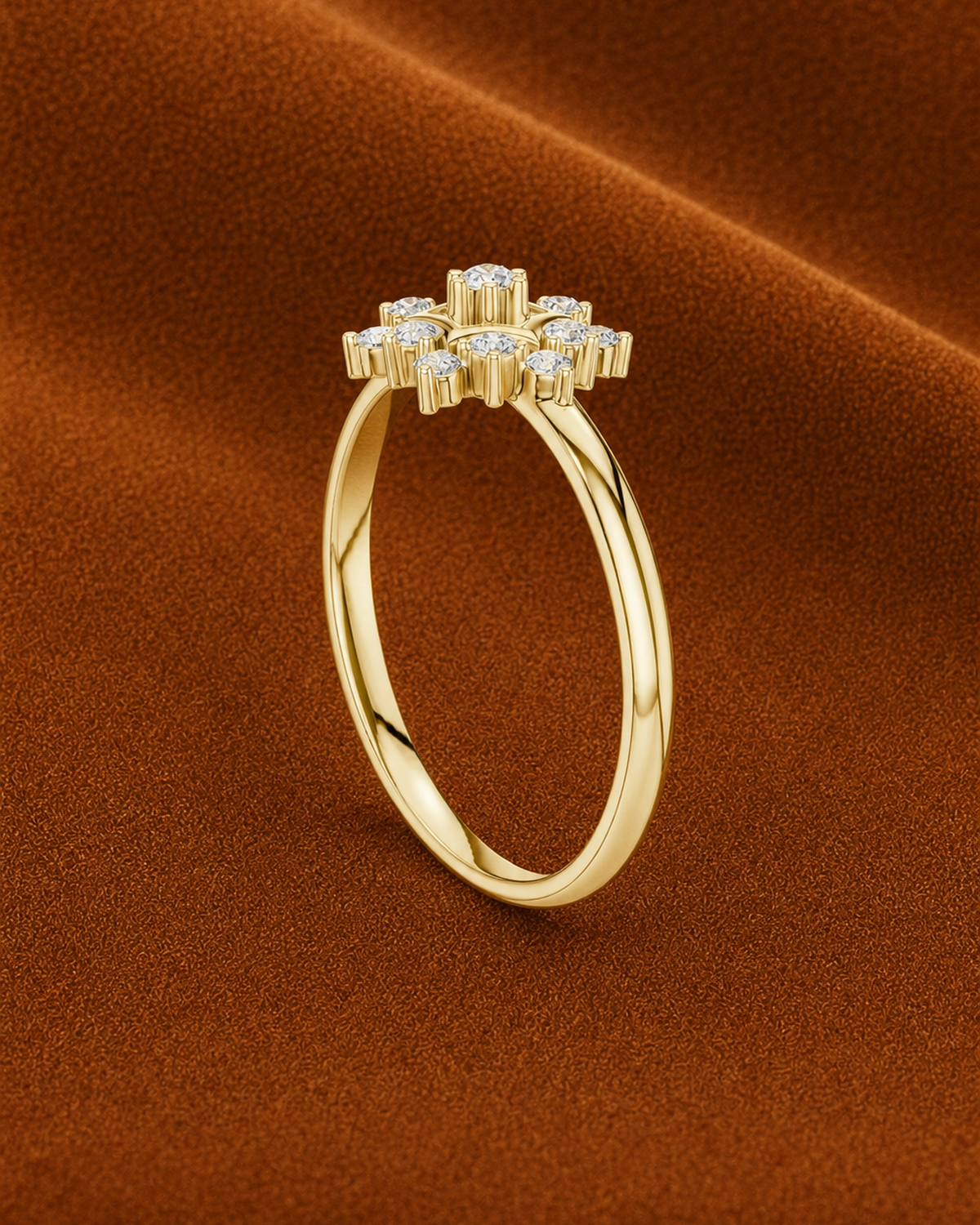 Hexagon Starburst Ring by MONICONIC