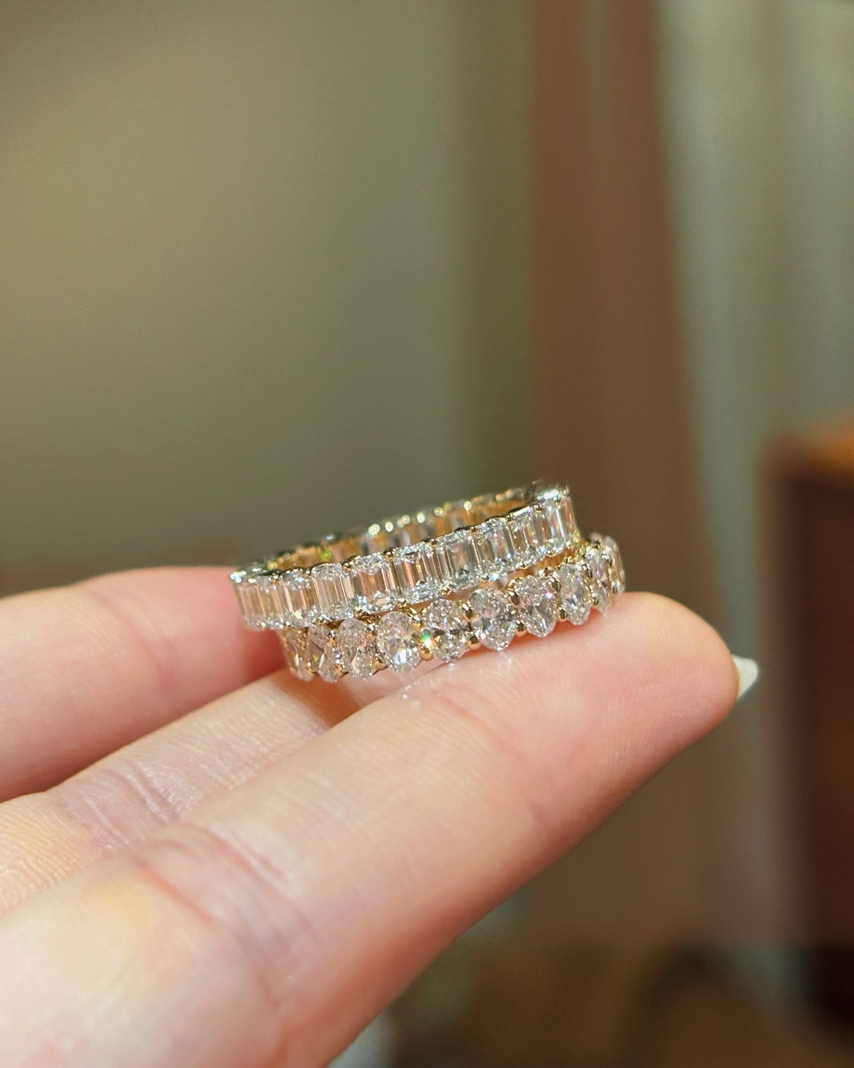 Baguette Eternity Ring by MONICONIC