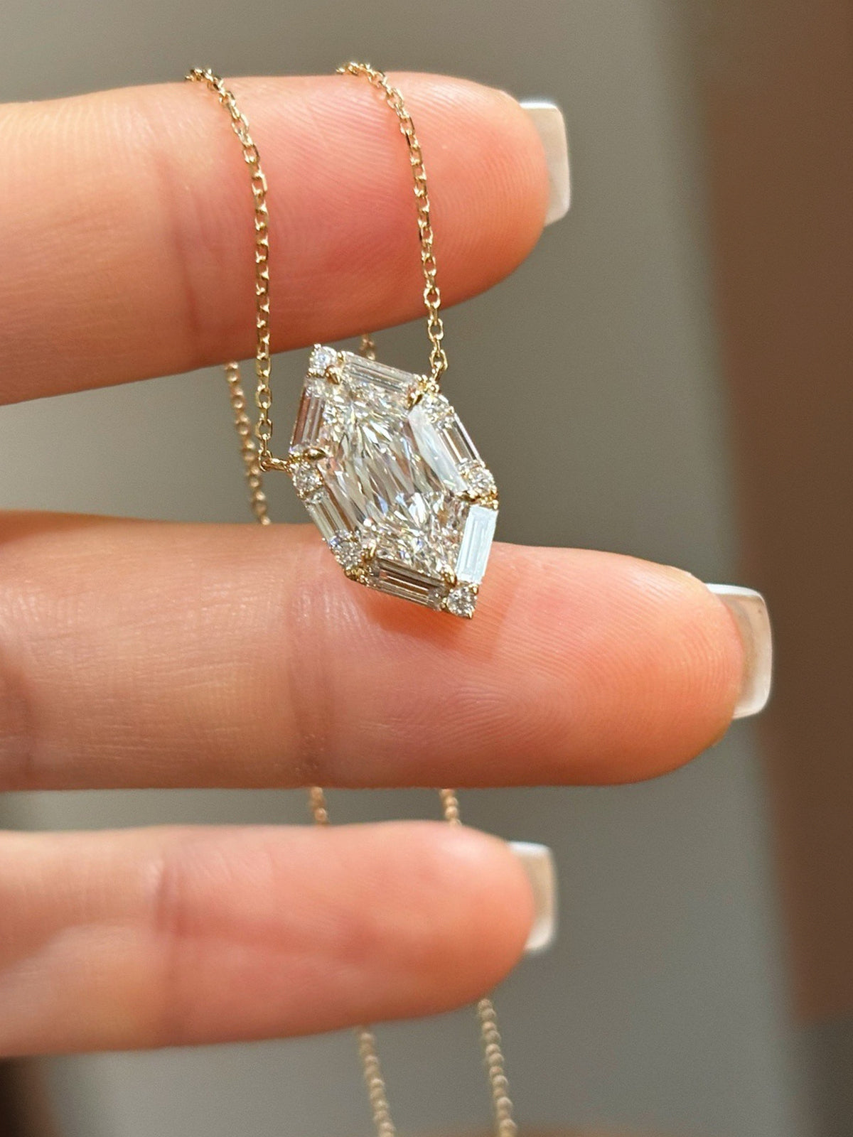 Hexa Marquise Necklace by MONICONIC