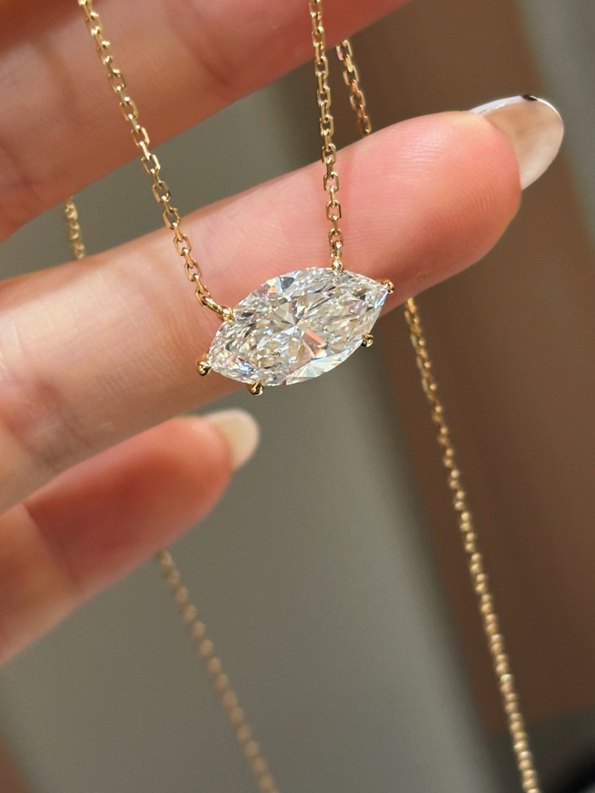 Marquise Axis Necklace by MONICONIC