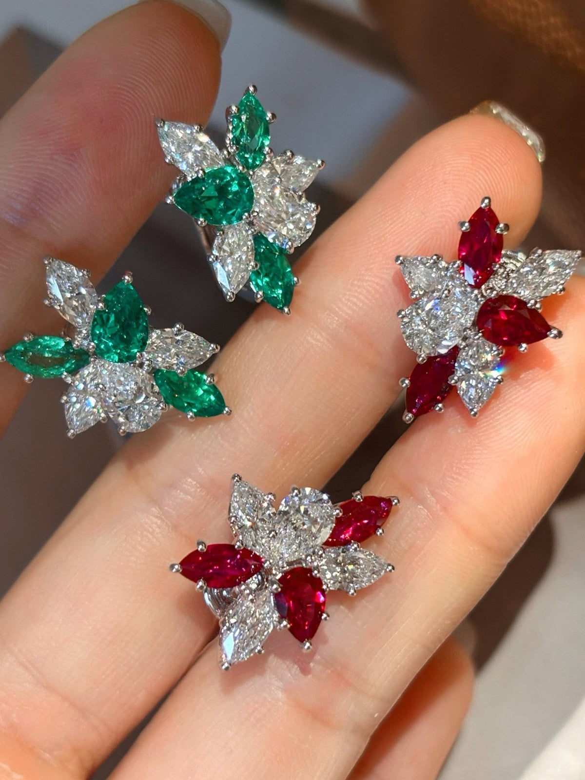 Verdant Petal Stud Earrings by MONICONIC