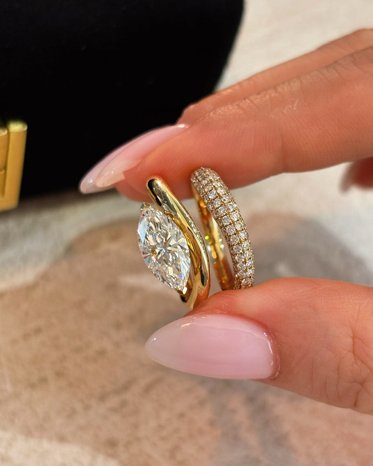 Marquise Spiral Ring by MONICONIC