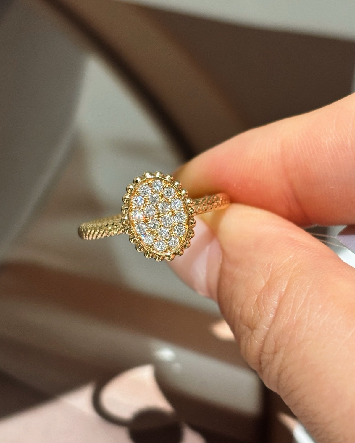 Luna Oval Cluster Ring by MONICONIC