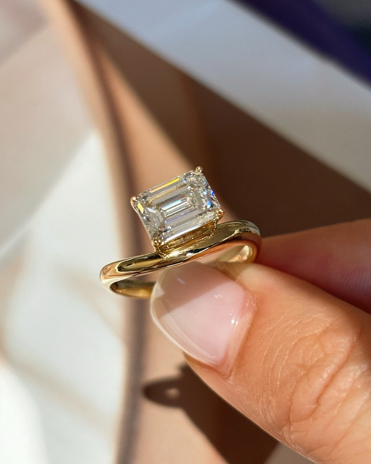 Aurelia Emerald Ring by MONICONIC