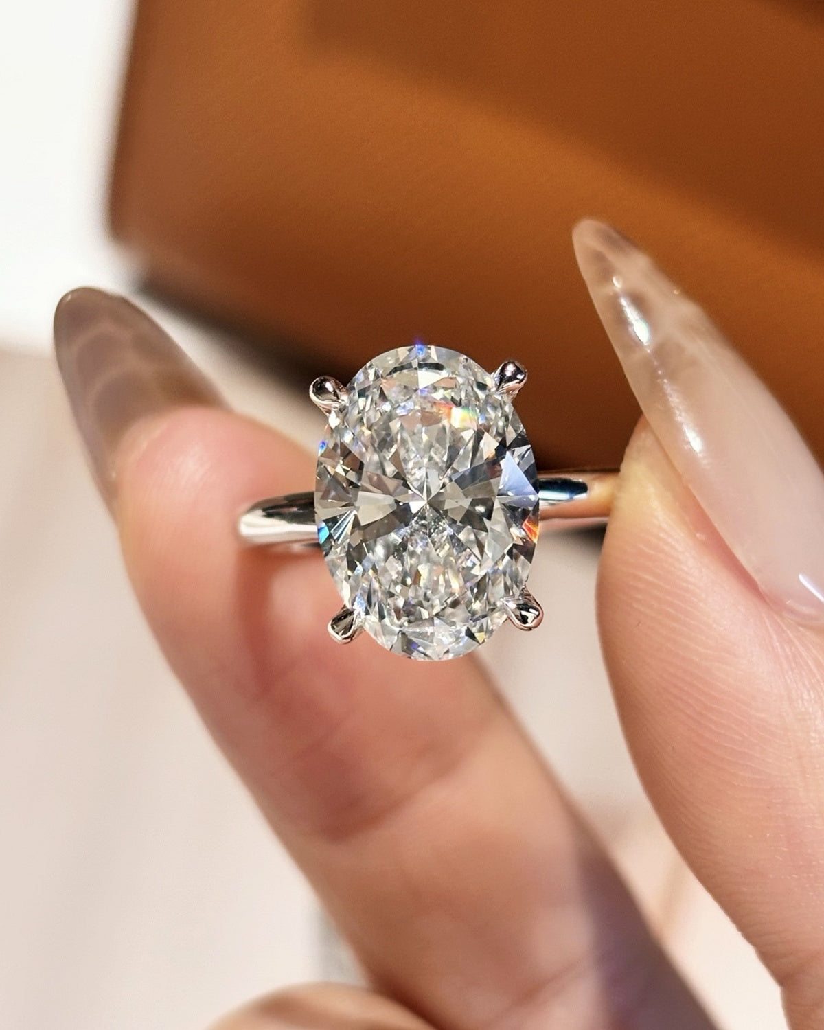Oval Solitaire Ring by MONICONIC