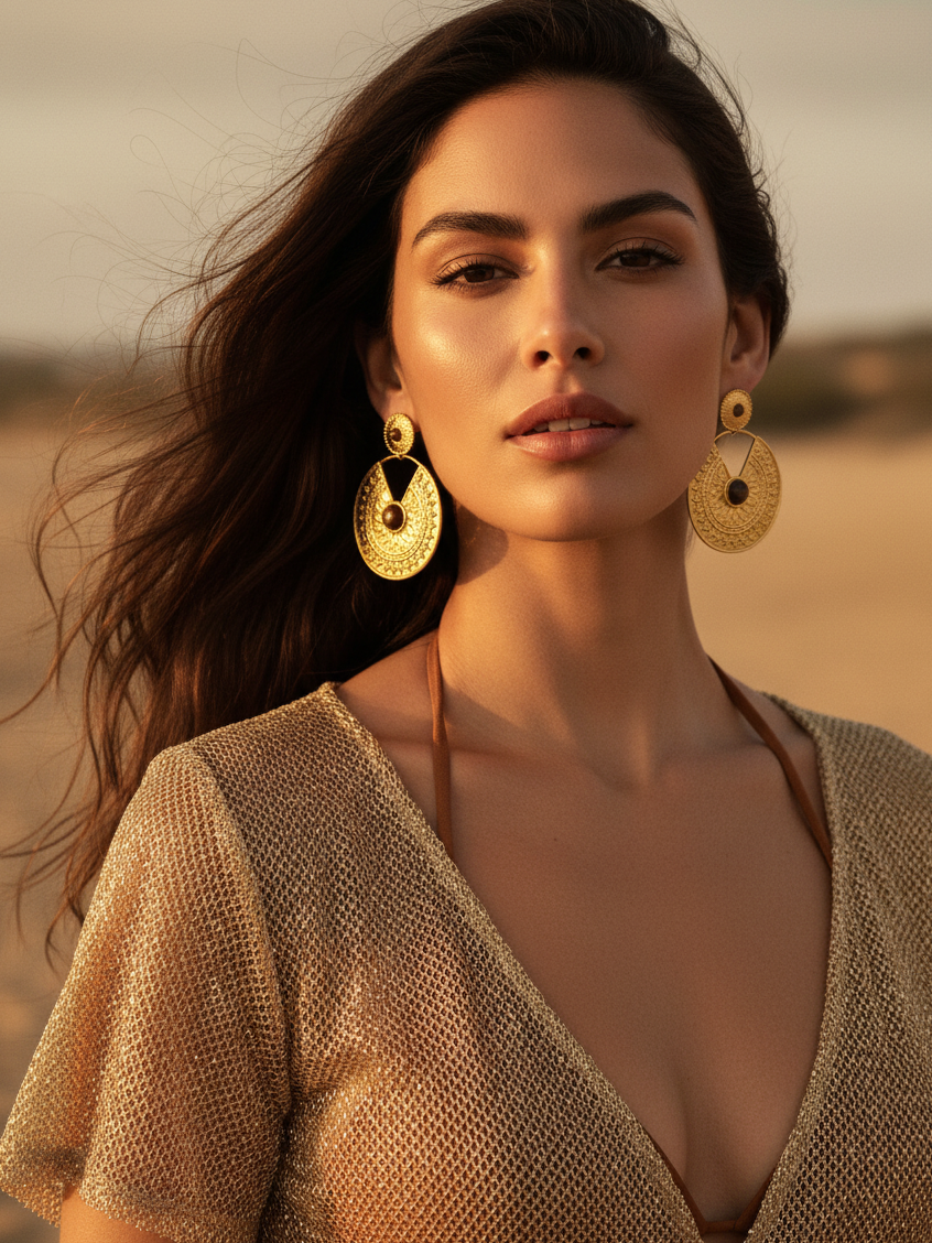 Sahara Medallion Drops