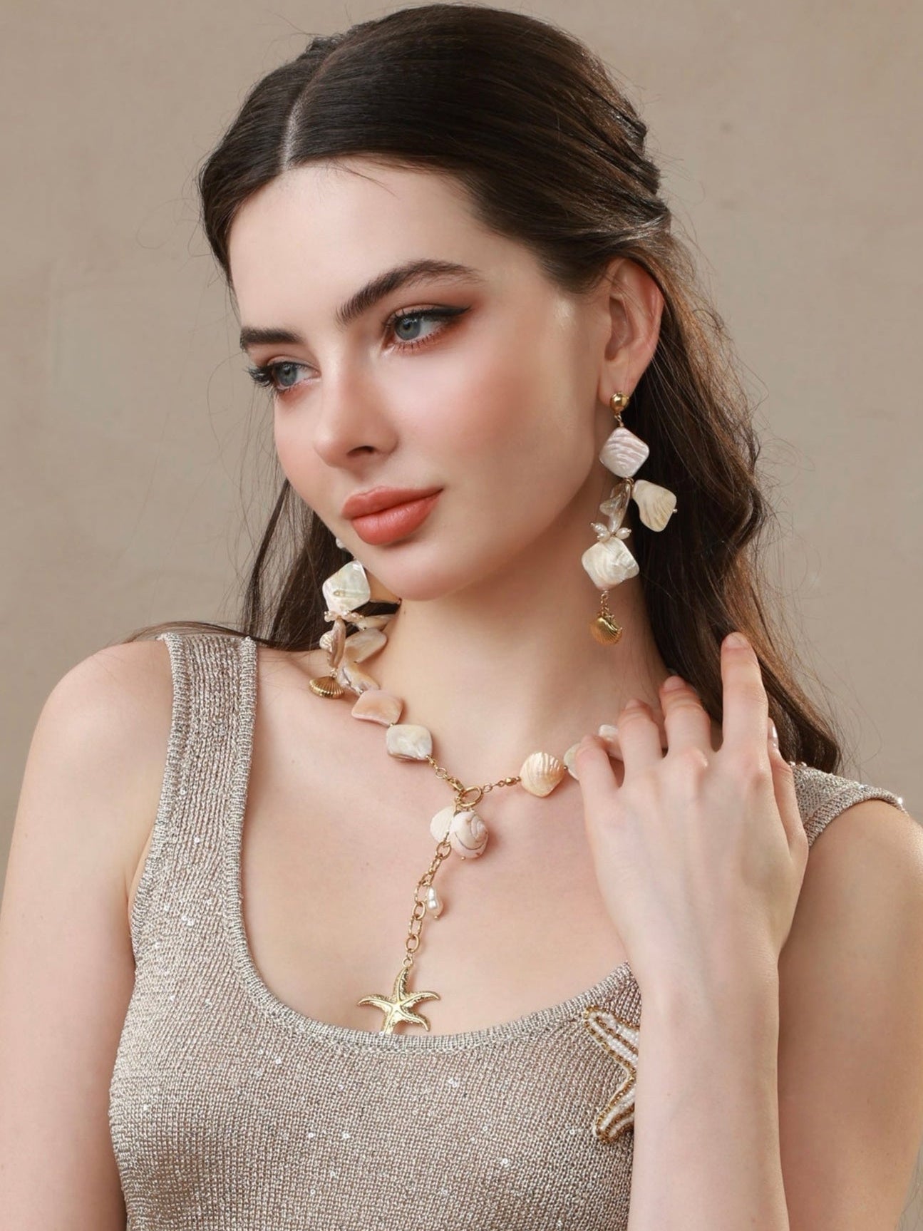 Shell Reverie Drop Necklace