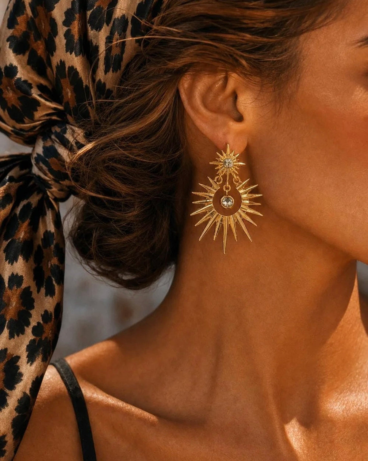 Sunburst Drop Earrings