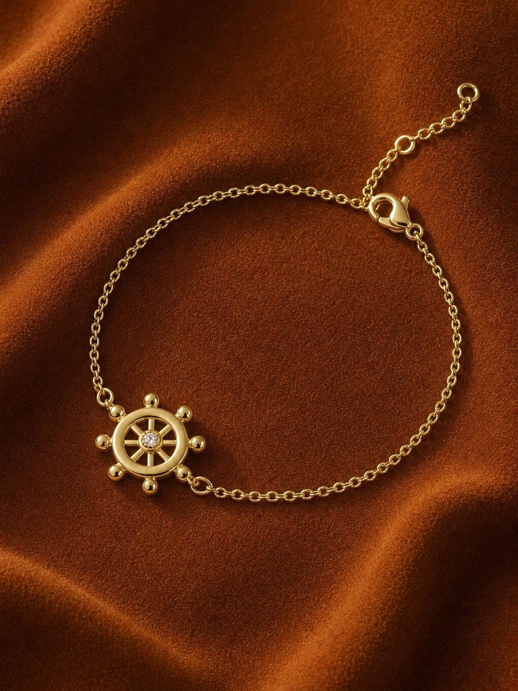 Helm Motif Gold Bracelet
