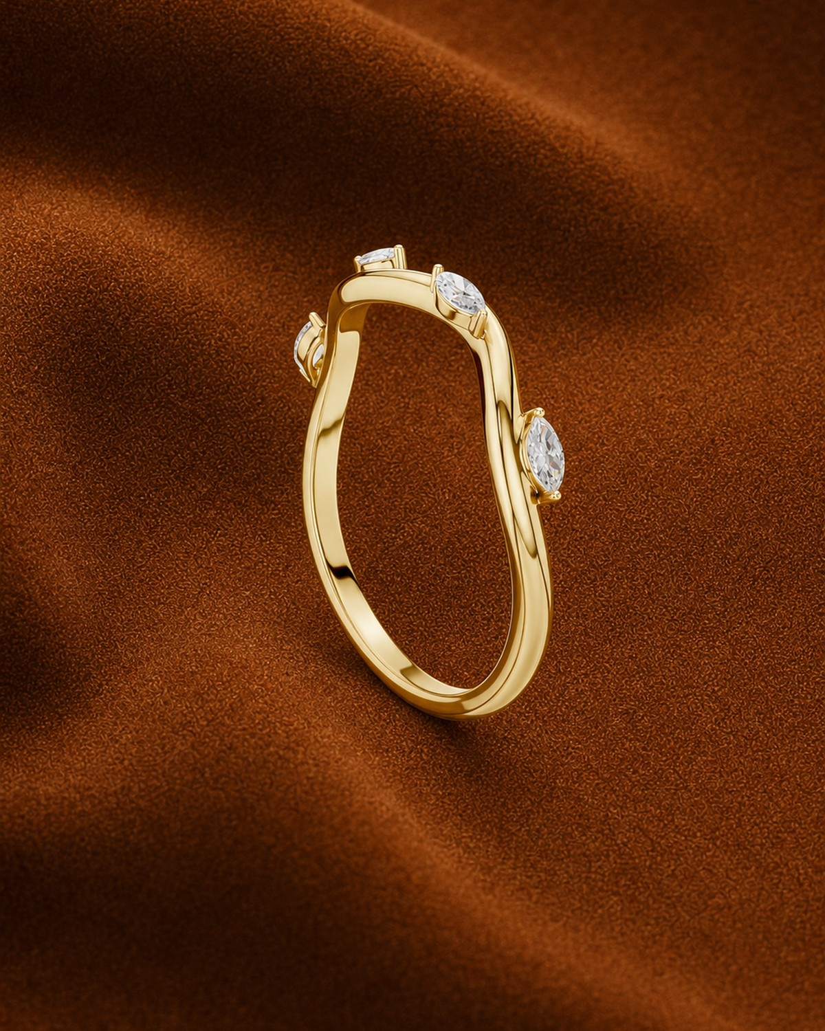 Marquise Wave Band by MONICONIC