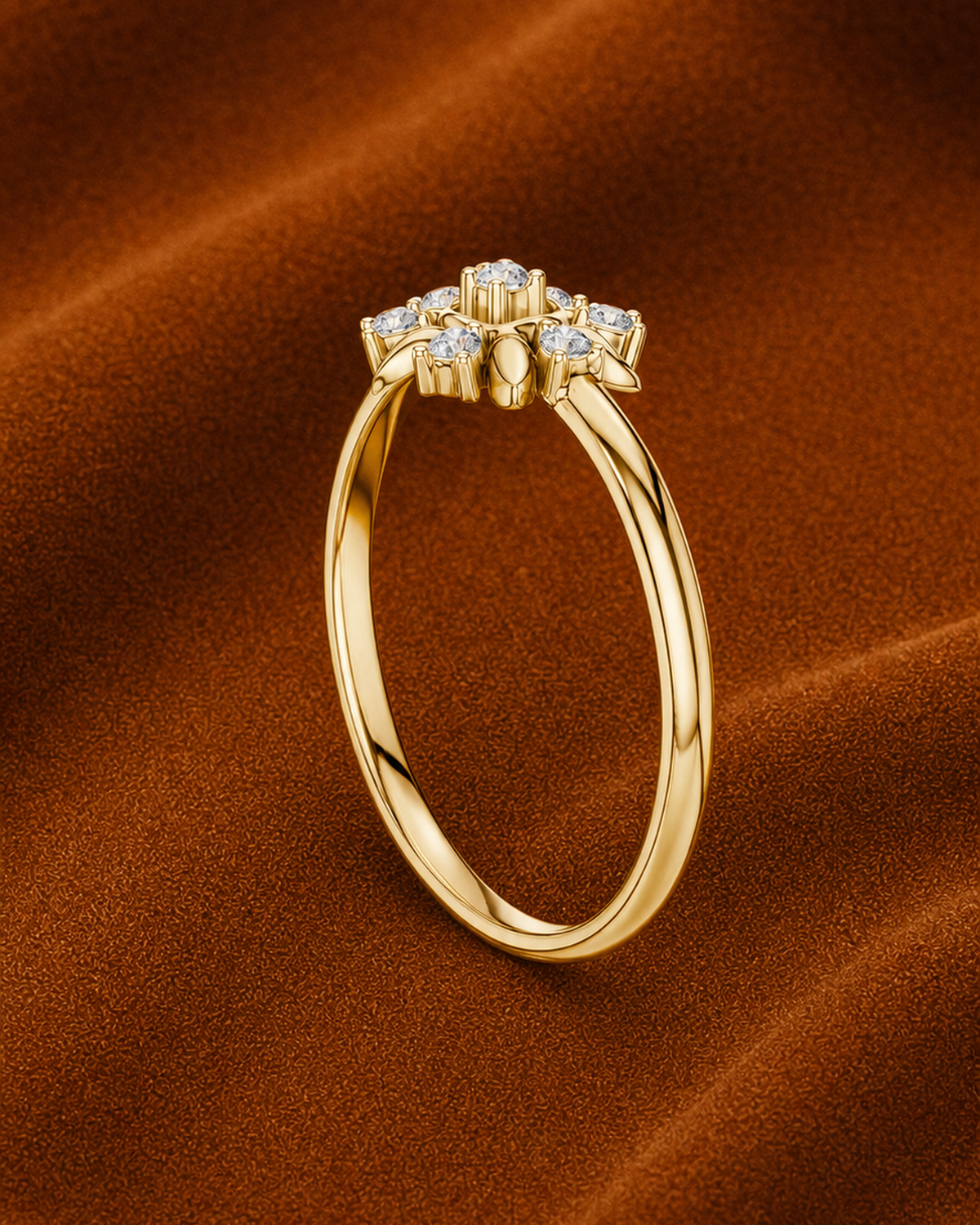 Sunburst Rosette Ring by MONICONIC