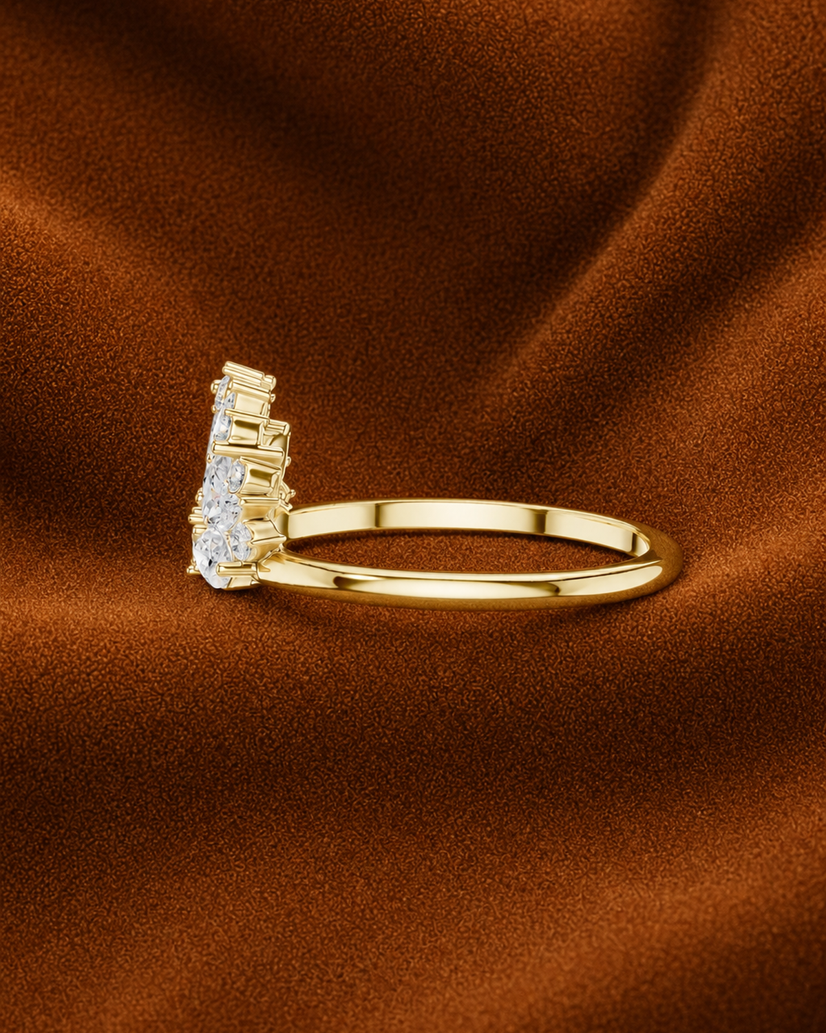 Marquise Fan Cluster Ring by MONICONIC
