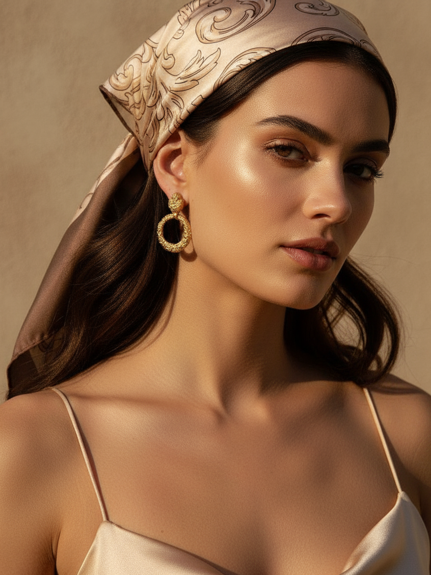 Soleil Crest Hoops