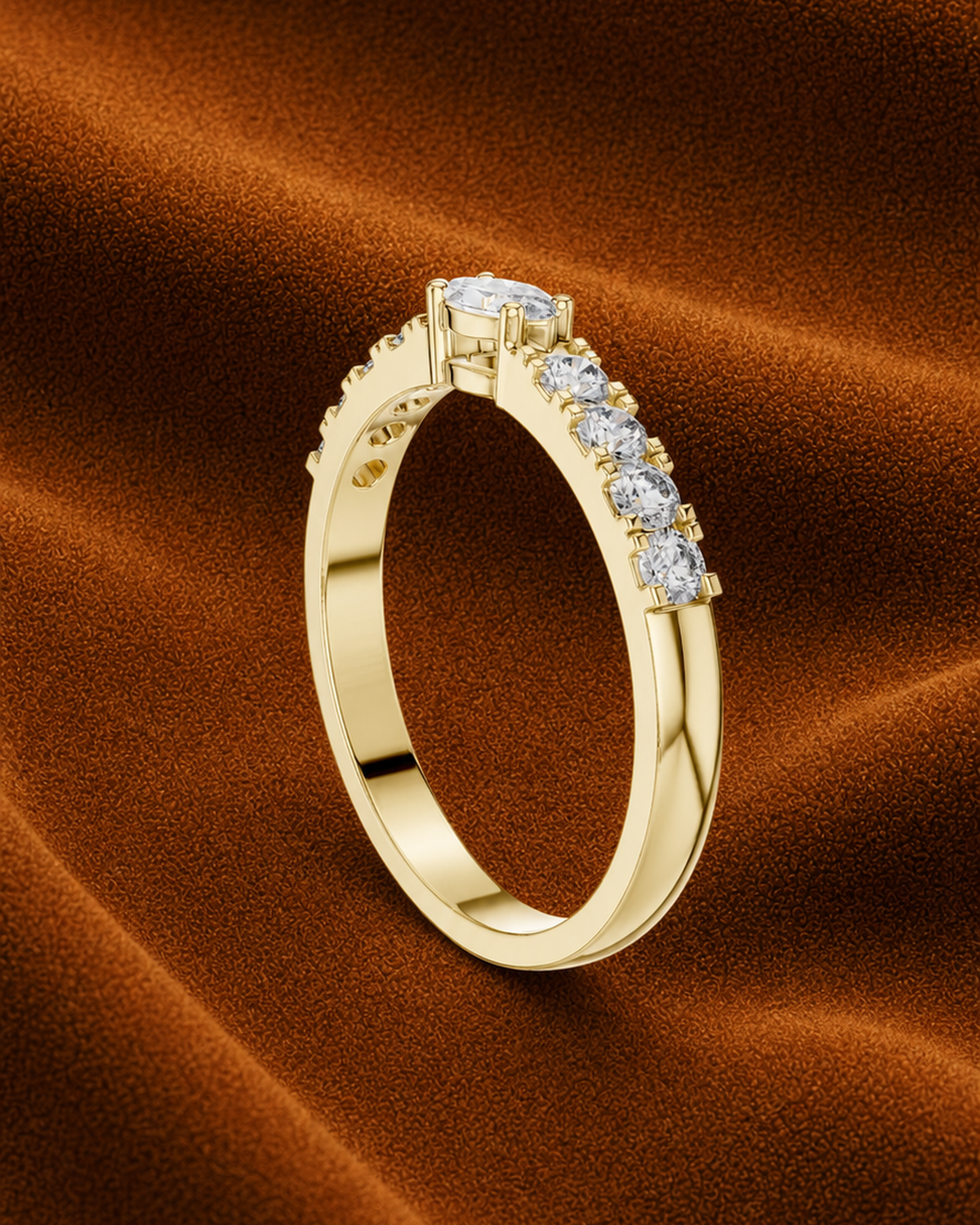 East West Marquise Pavé Ring by MONICONIC