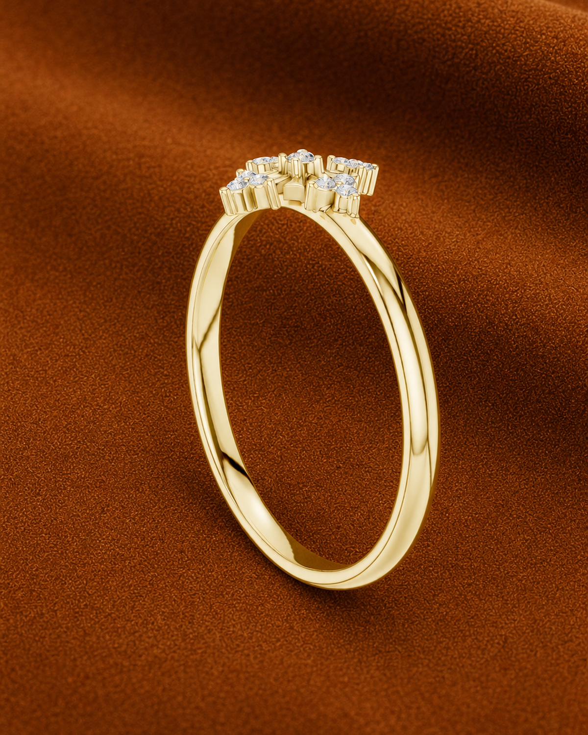 Compass Cross Cluster Ring by MONICONIC