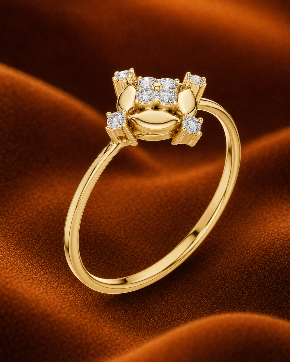 Quatrefoil Medallion Ring by MONICONIC