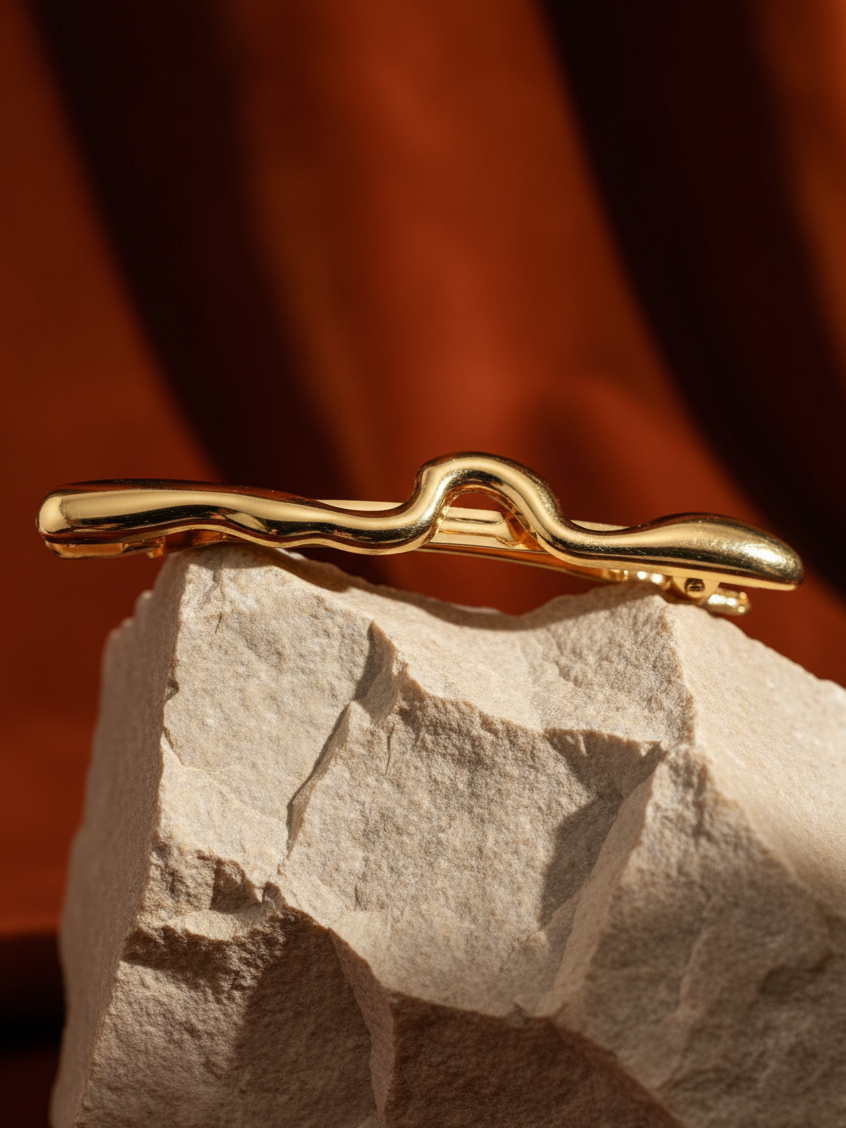 RIPPLE LINE BARRETTE