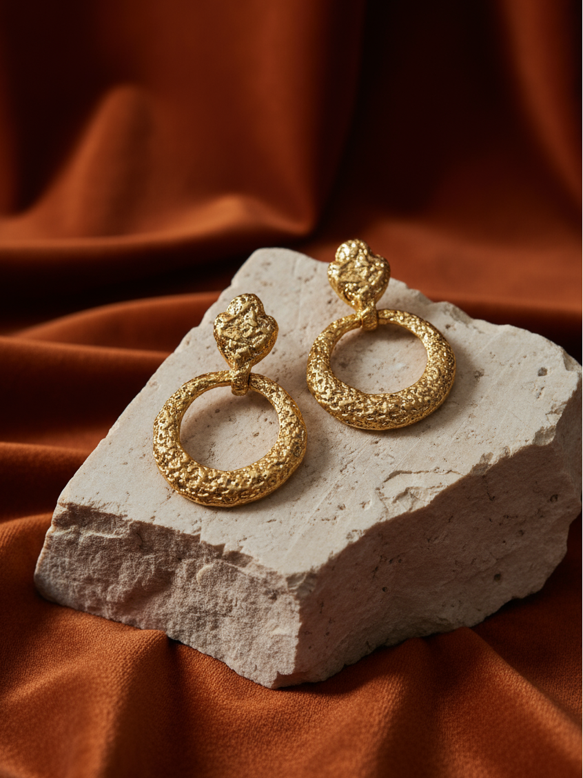 Soleil Crest Hoops