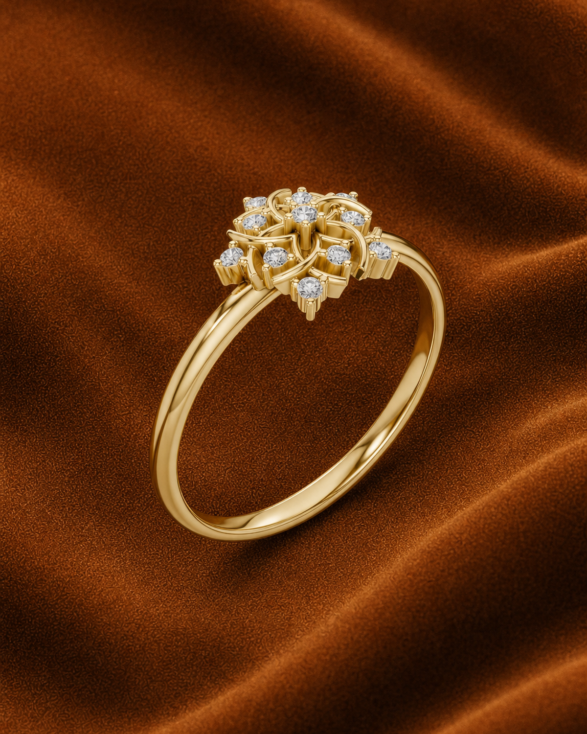 Floral Rosette Ring by MONICONIC
