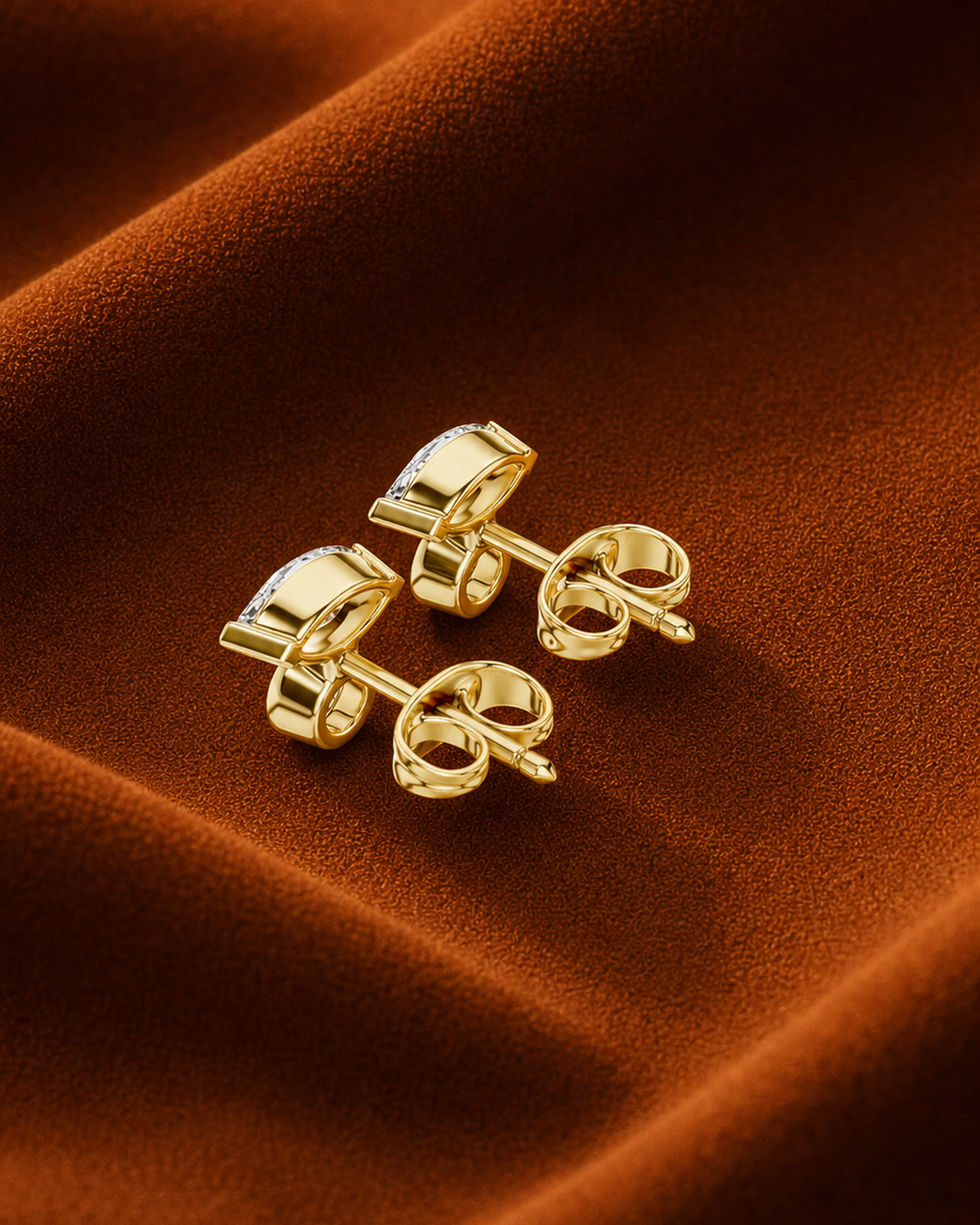 Marquise Round Diamond Studs by MONICONIC