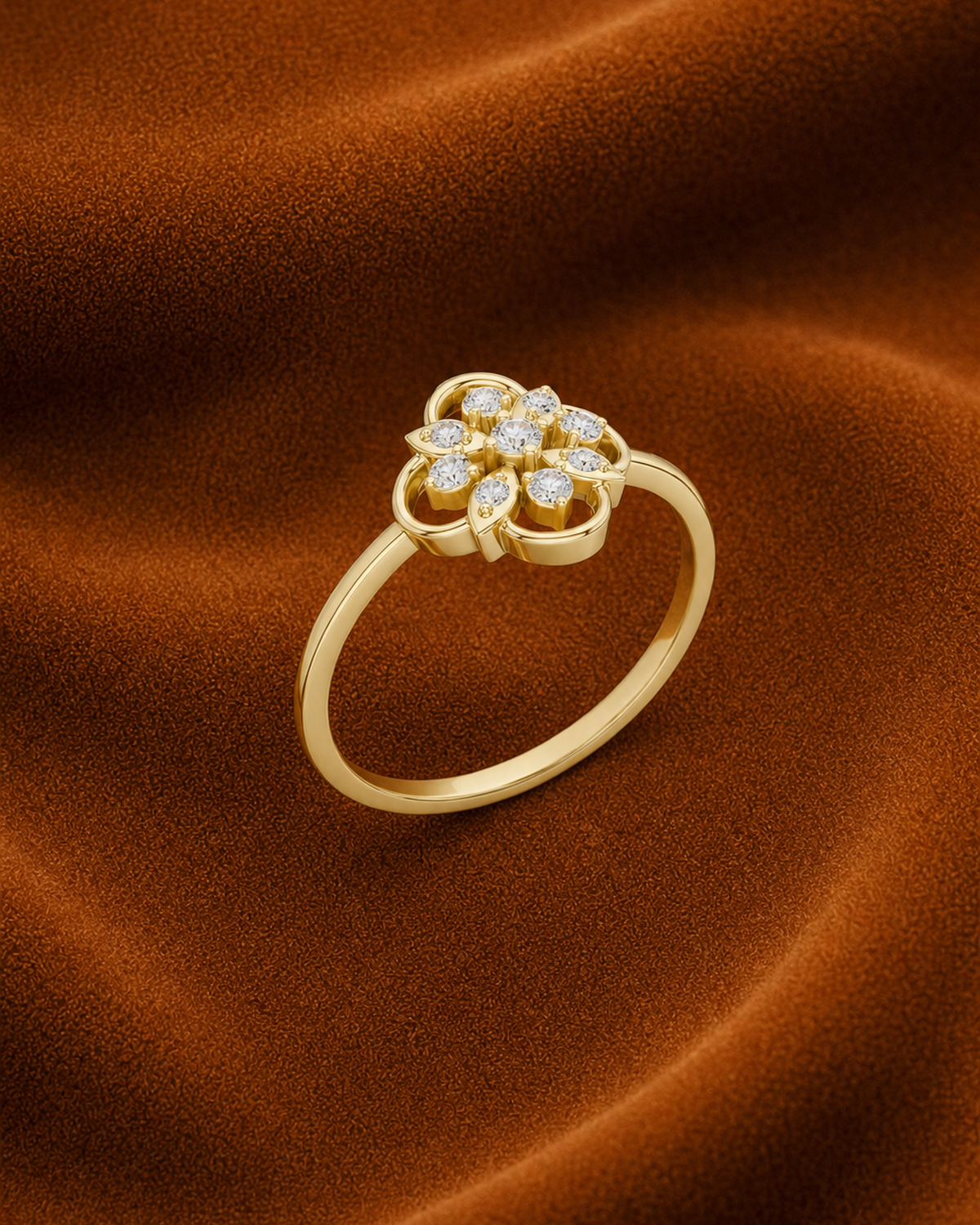 Quatrefoil Rosette Ring by MONICONIC