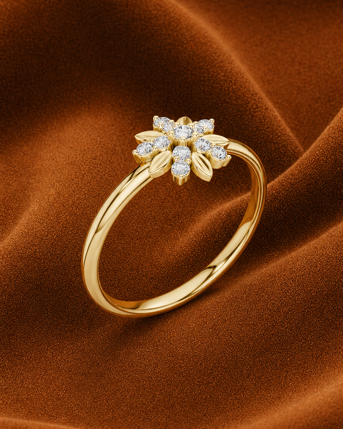 Floral Starburst Ring by MONICONIC