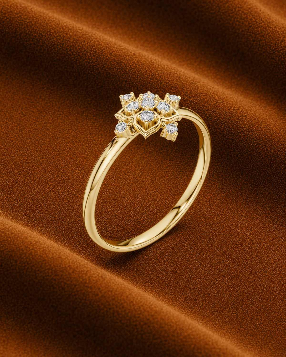 Quatrefoil Cluster Ring by MONICONIC