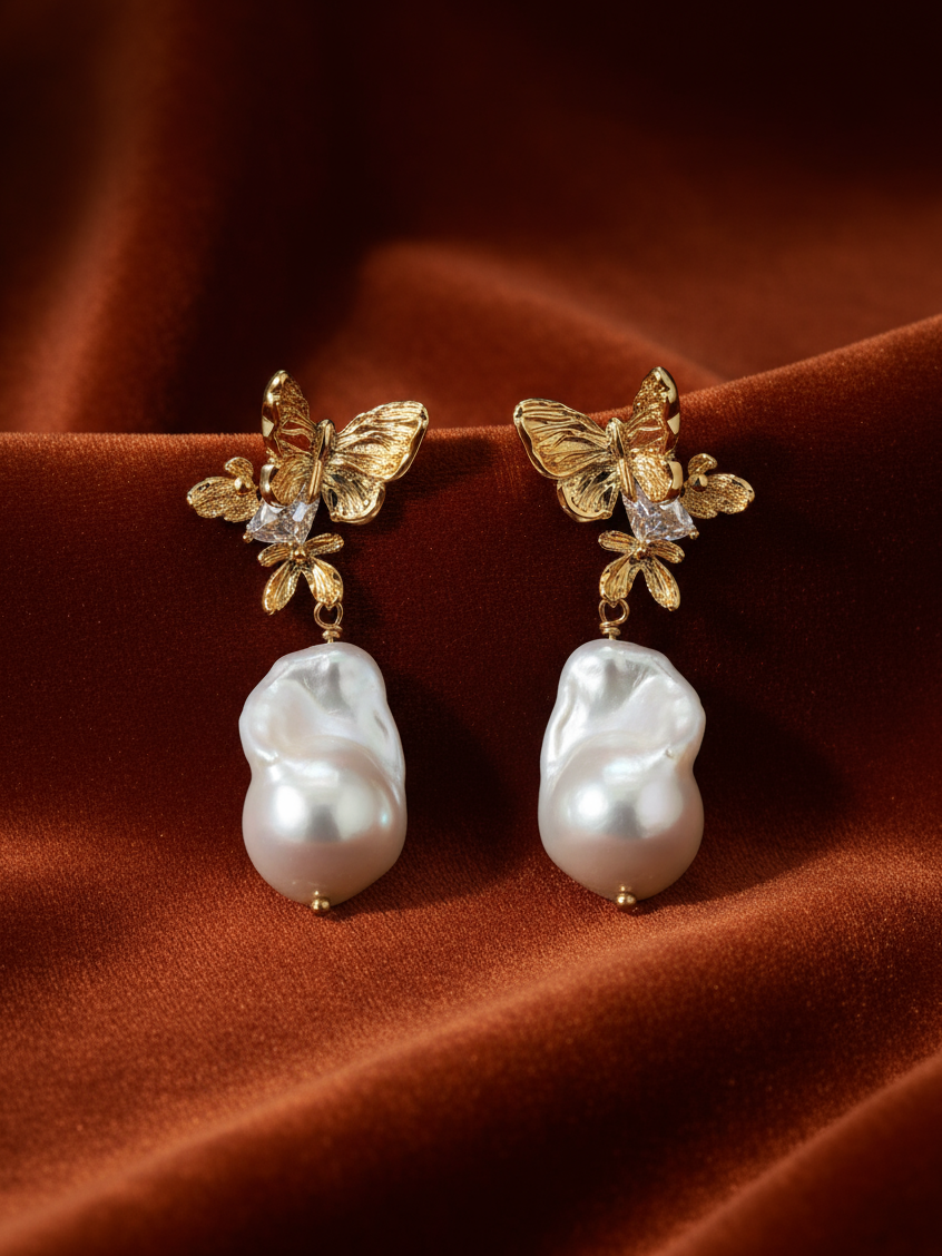 Butterfly Dusk Pearl Drops