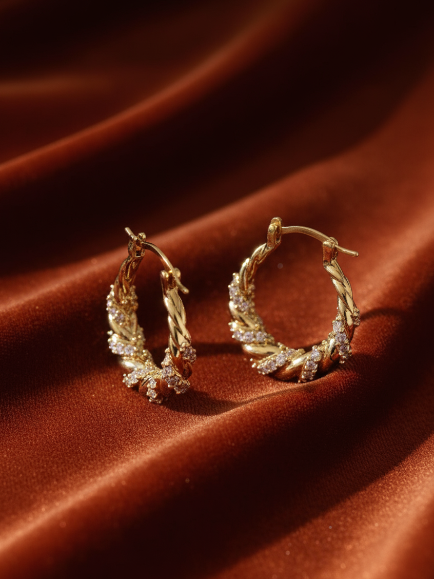 Twist Mirage Hoops