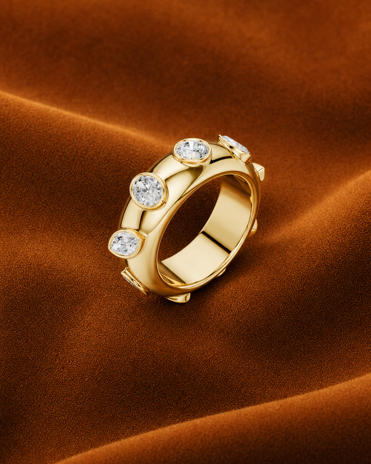 Mixed-Shape Bezel Band by MONICONIC