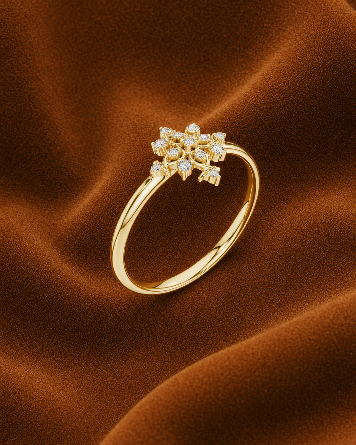Starburst Cross Ring by MONICONIC
